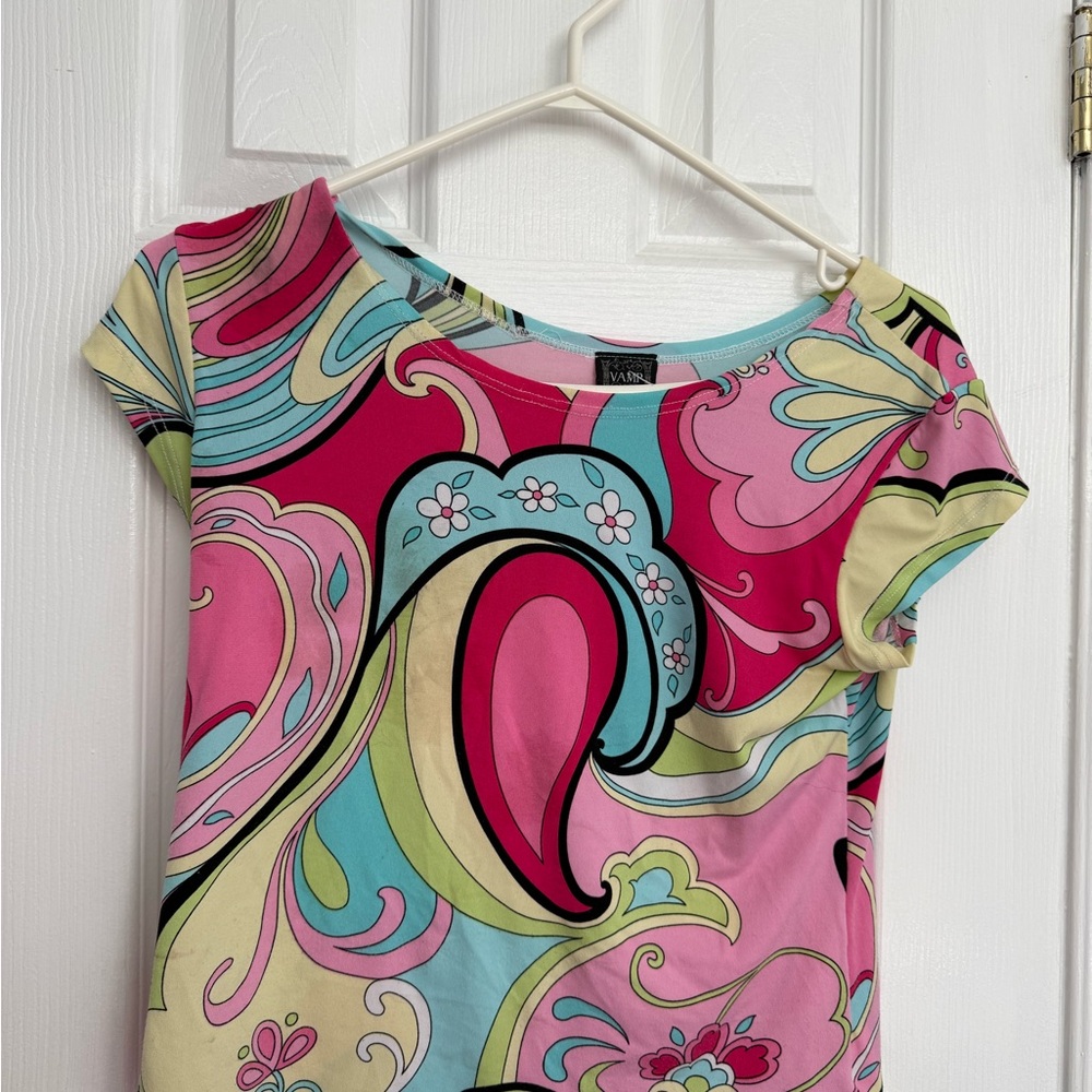Colorful Abstract Women's Top